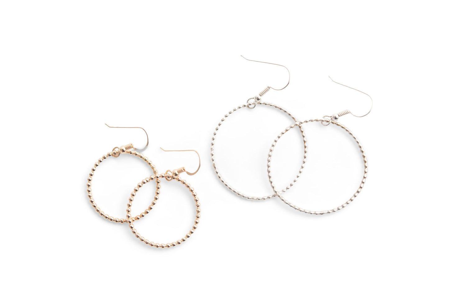 Textured Hoop Earrings