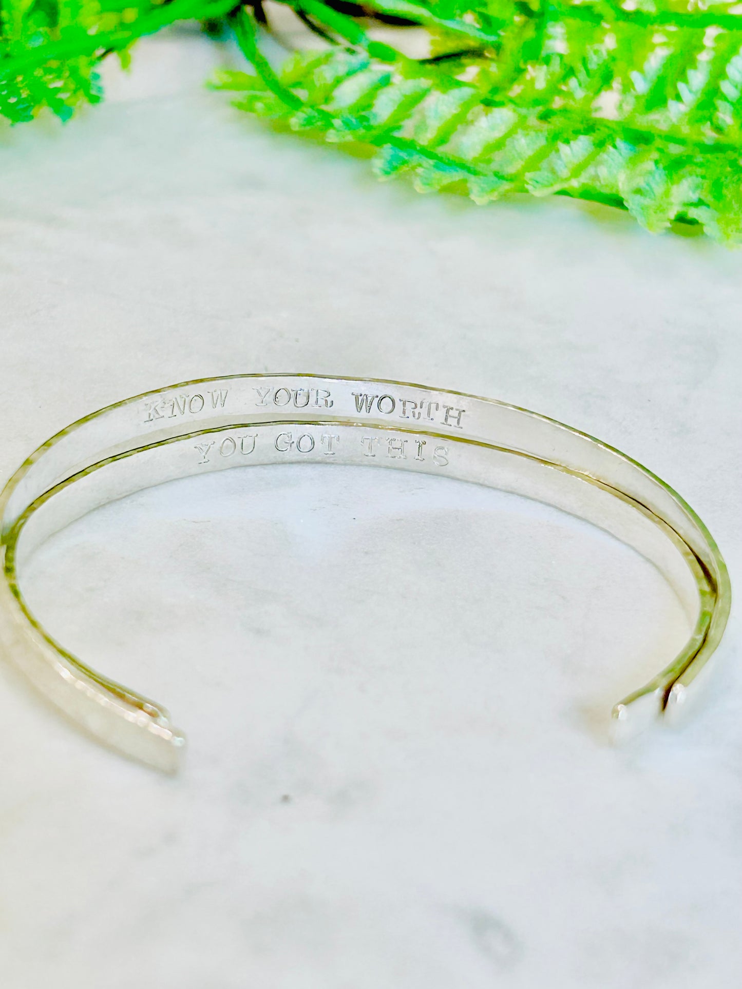 Skinny Hidden Message Cuff