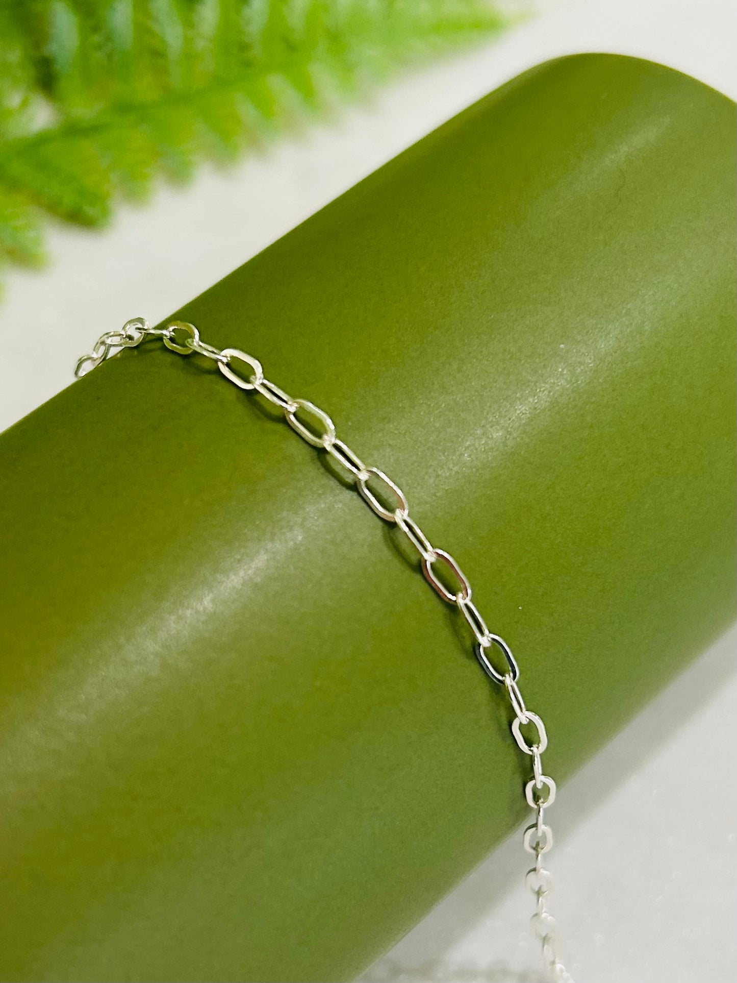 Dainty Paperclip Chain Bracelet