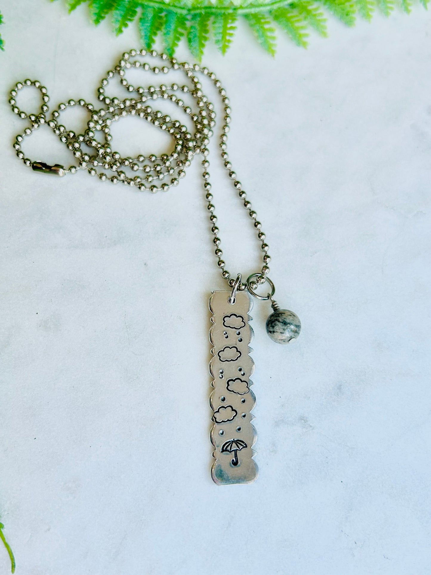 Cloud/Rain Necklace