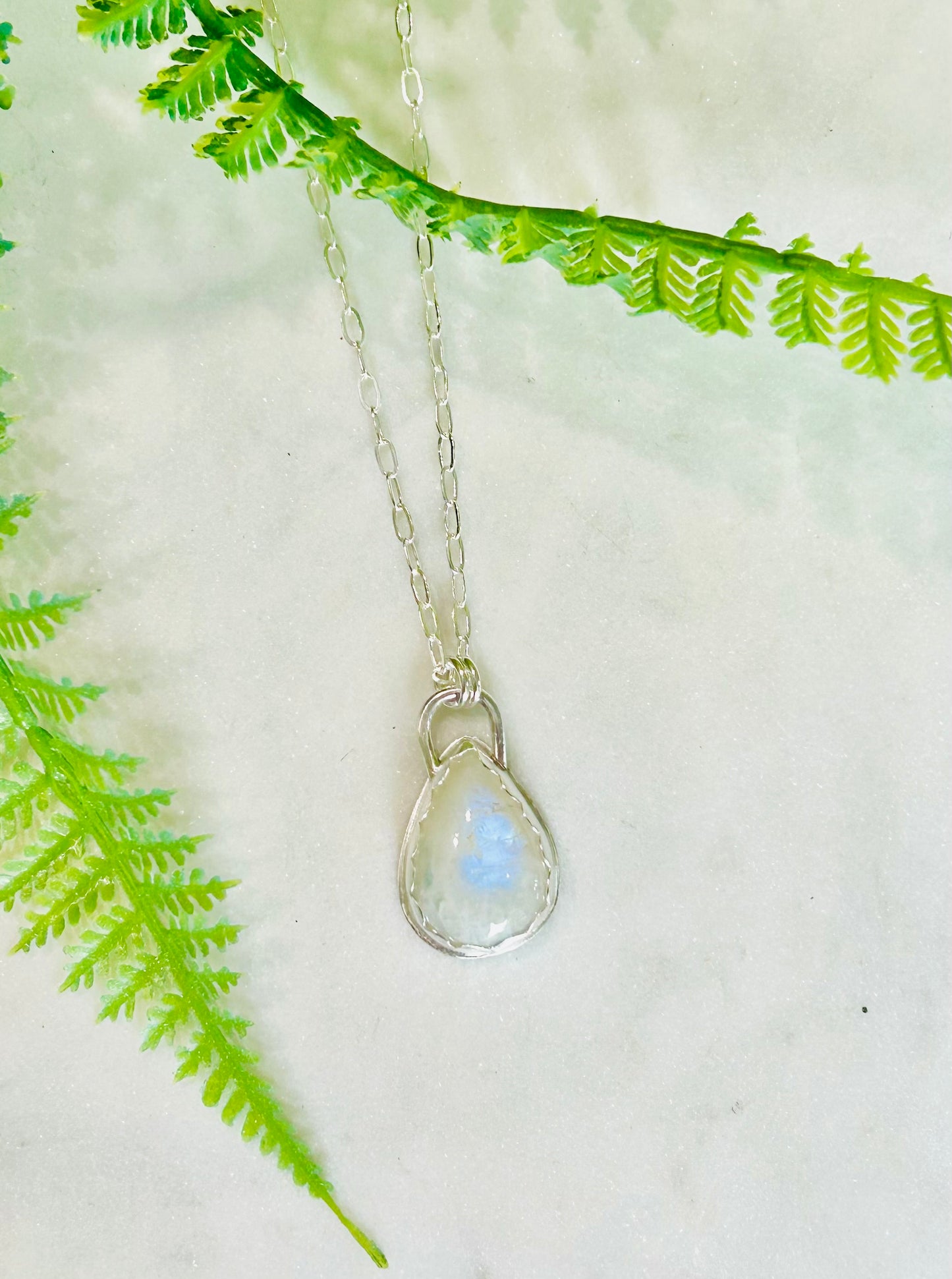 Moonstone Teardrop Necklace