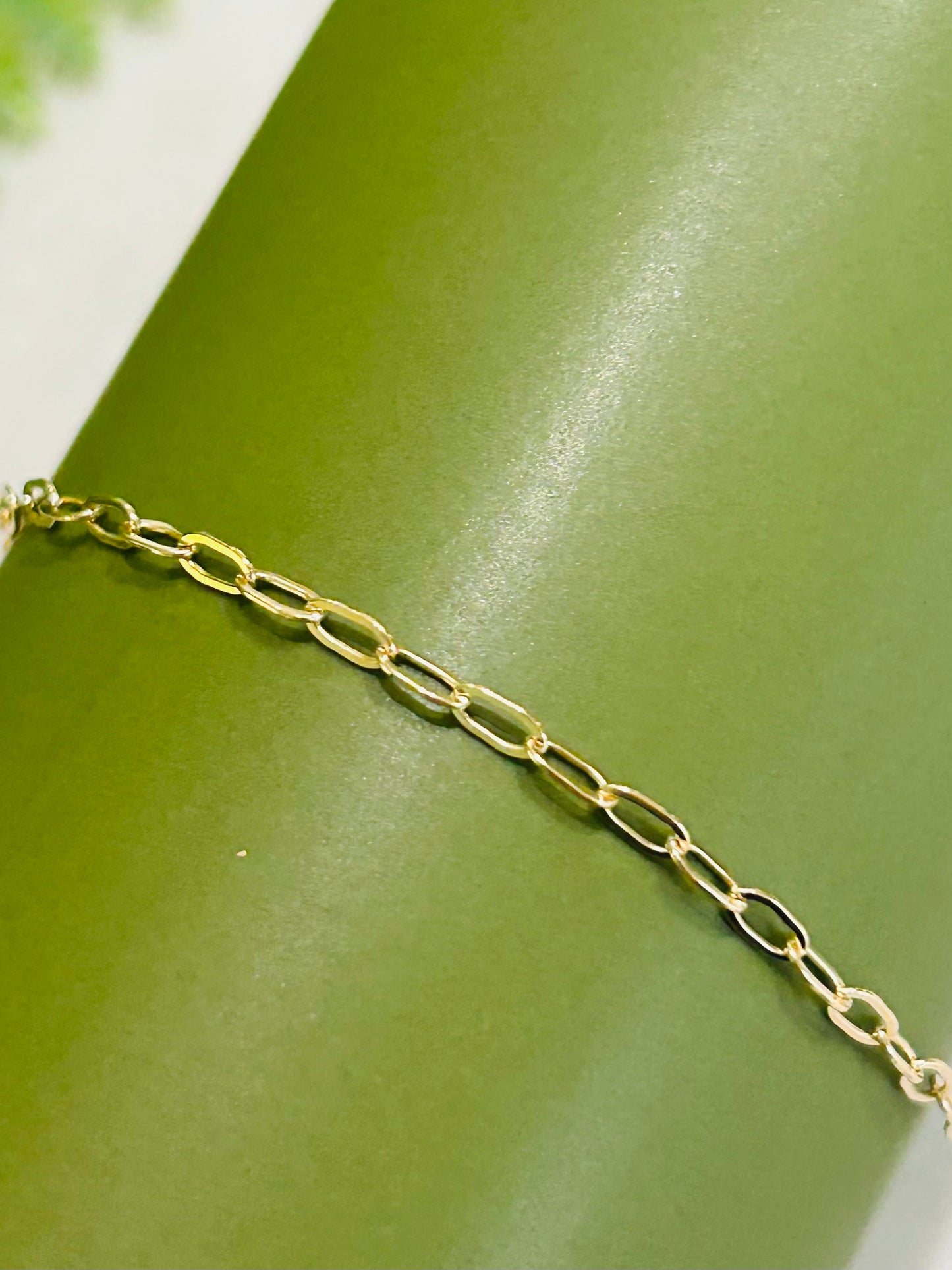 Dainty Paperclip Chain Bracelet