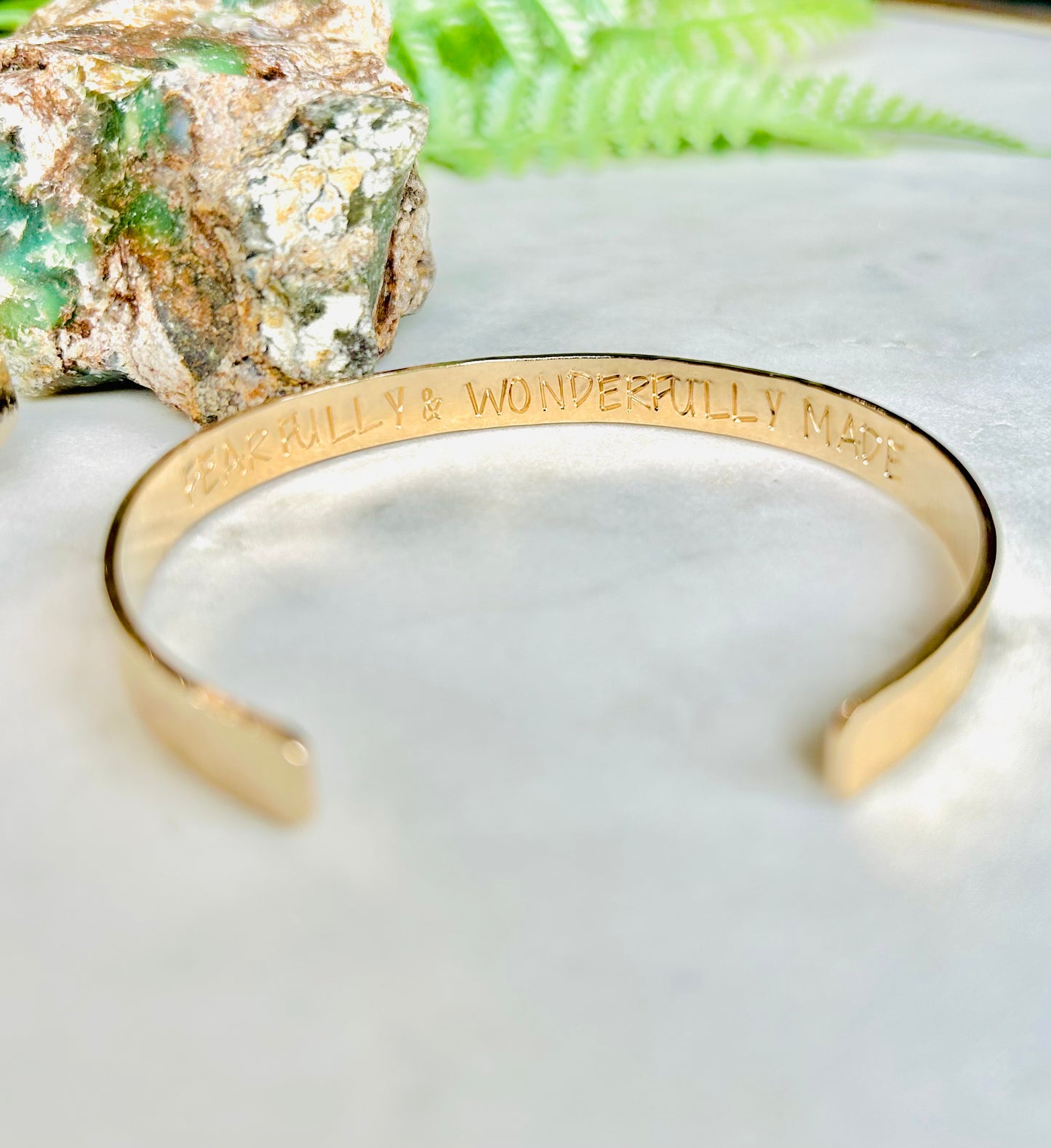 Gold Filled Hidden Message Cuff