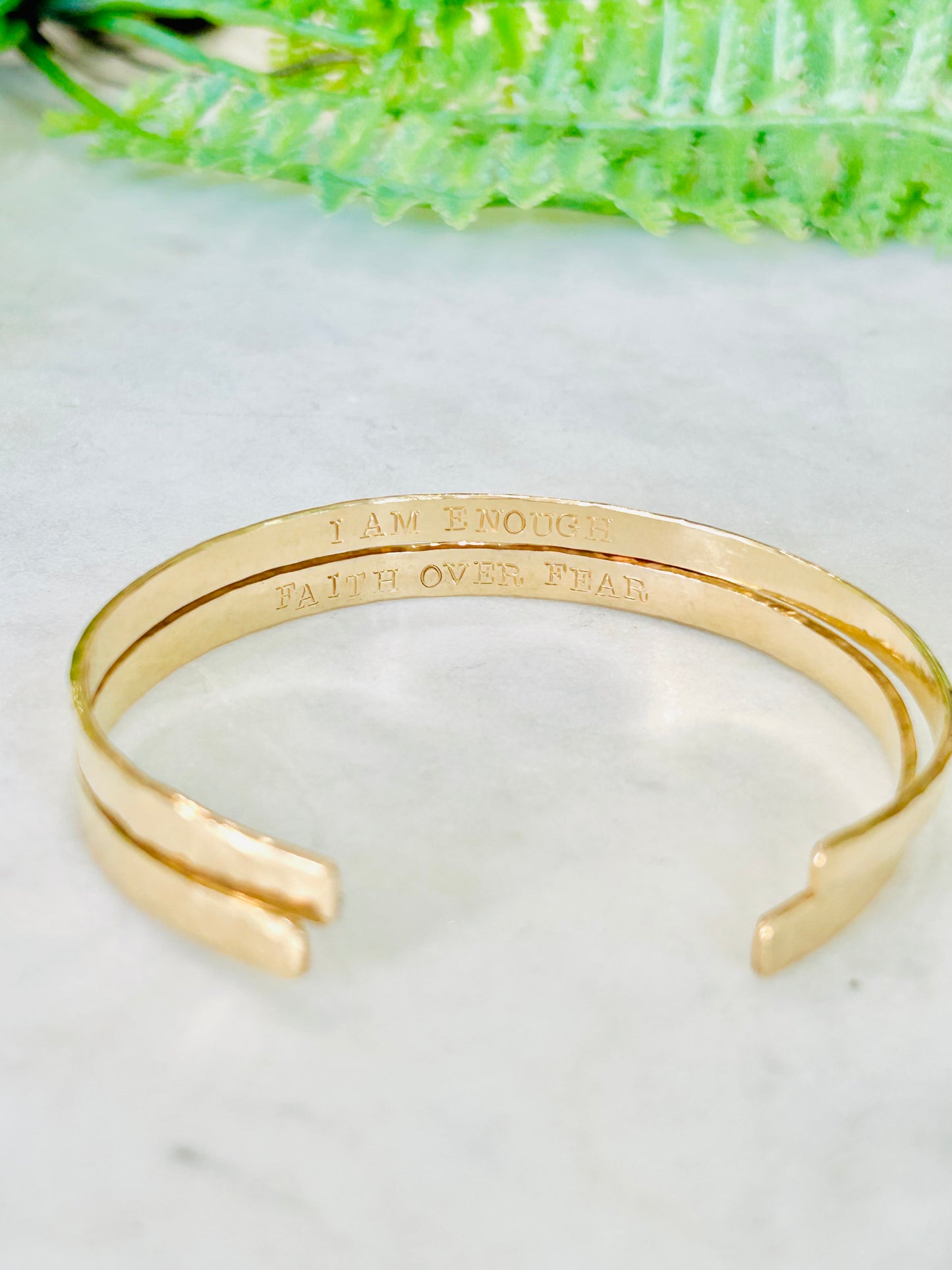 Skinny Hidden Message Cuff