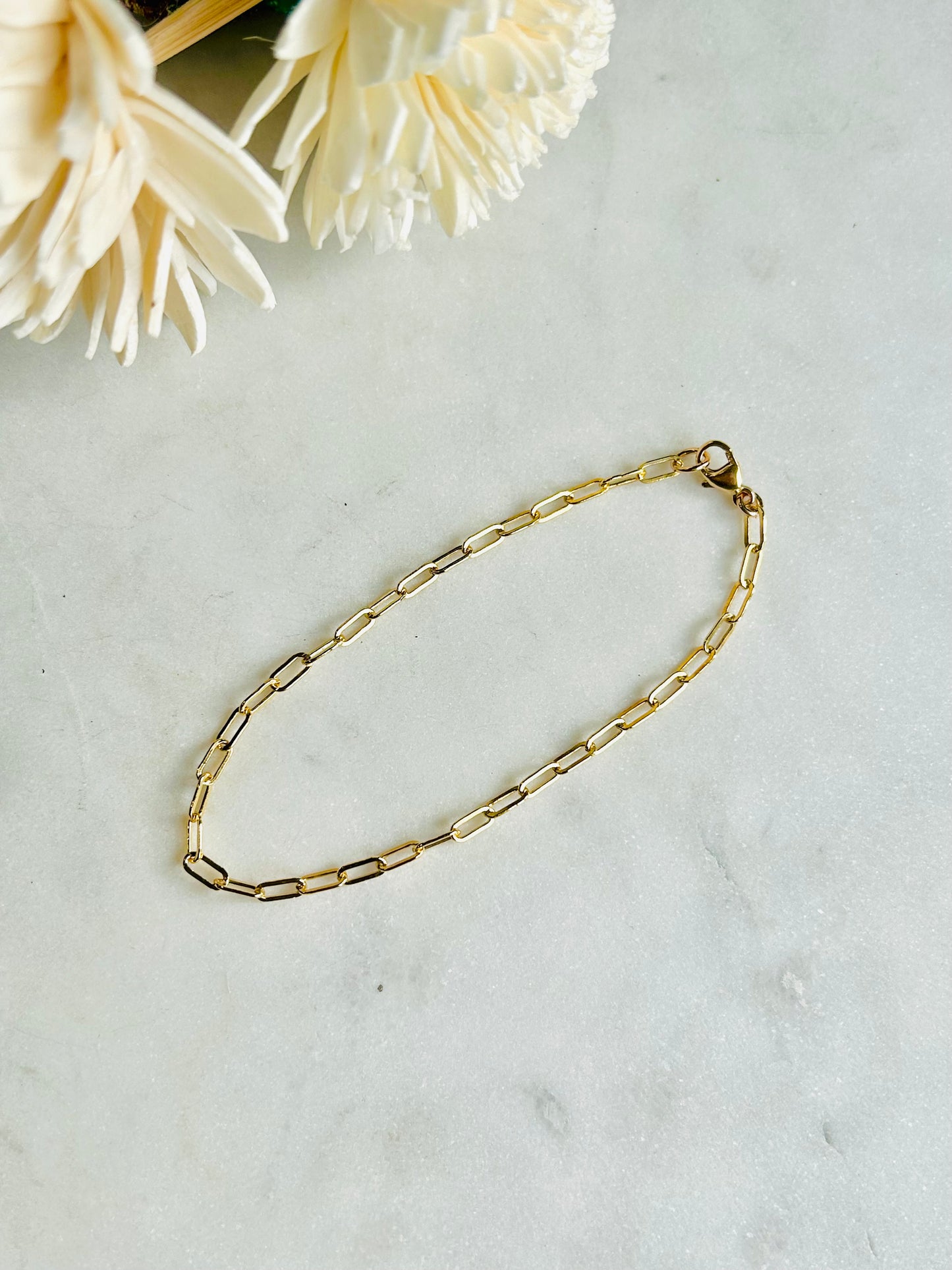 Paper Clip Chain Bracelet (2.5mm)