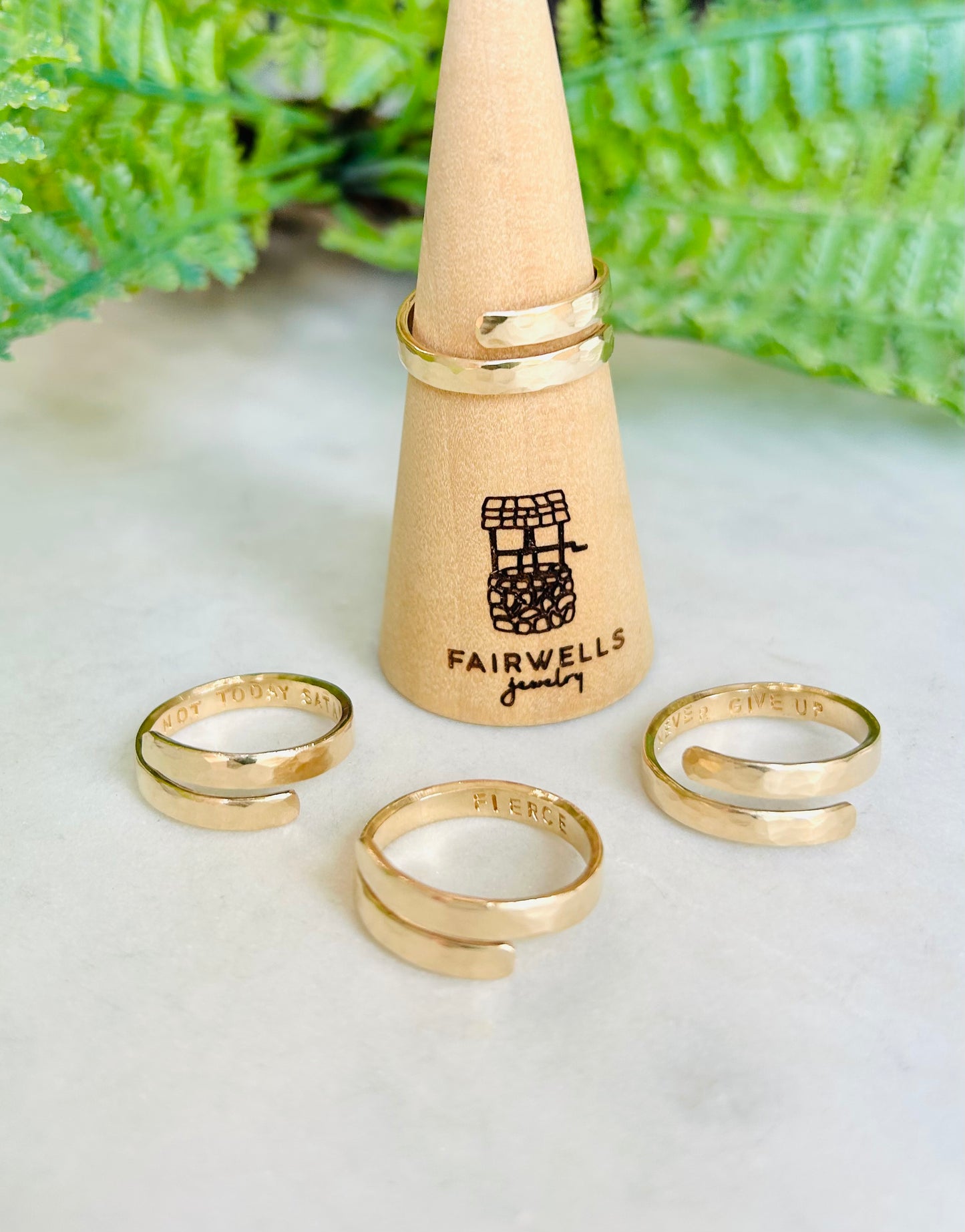 Skinny Hidden Message Ring