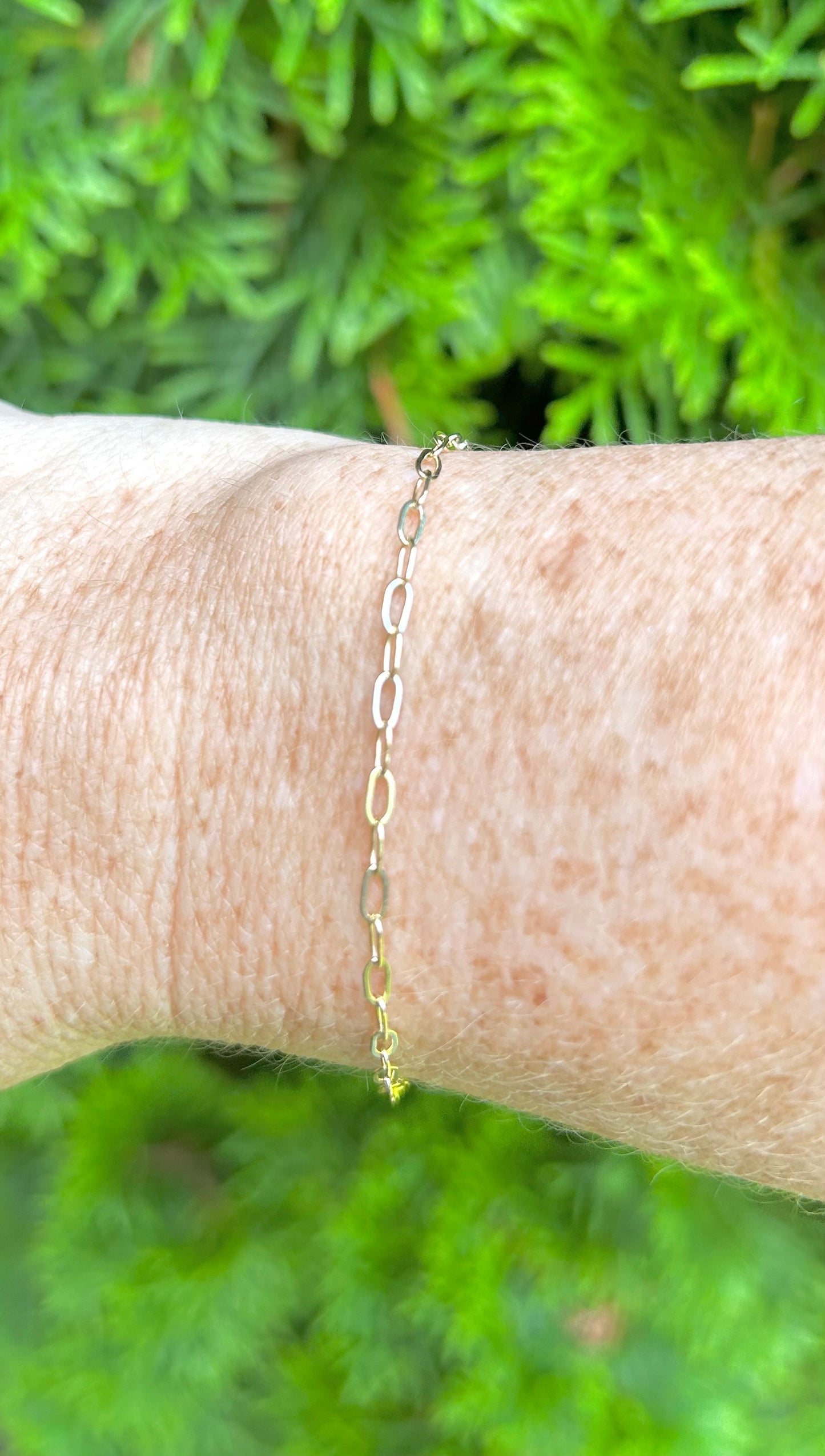 Dainty Paperclip Chain Bracelet