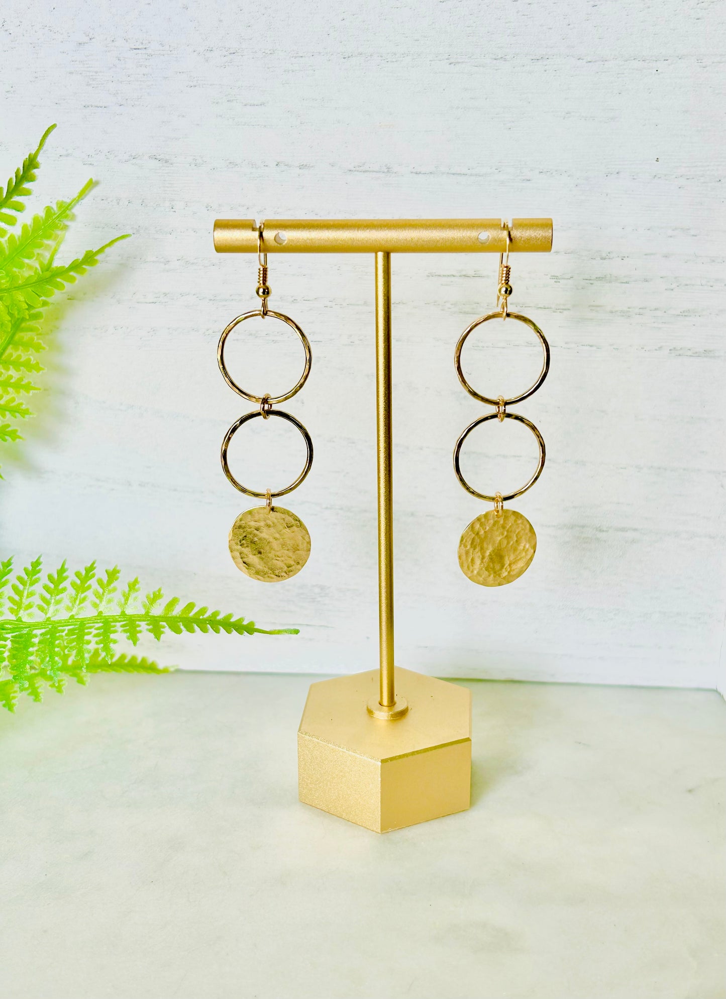 Ring Dangle Earrings