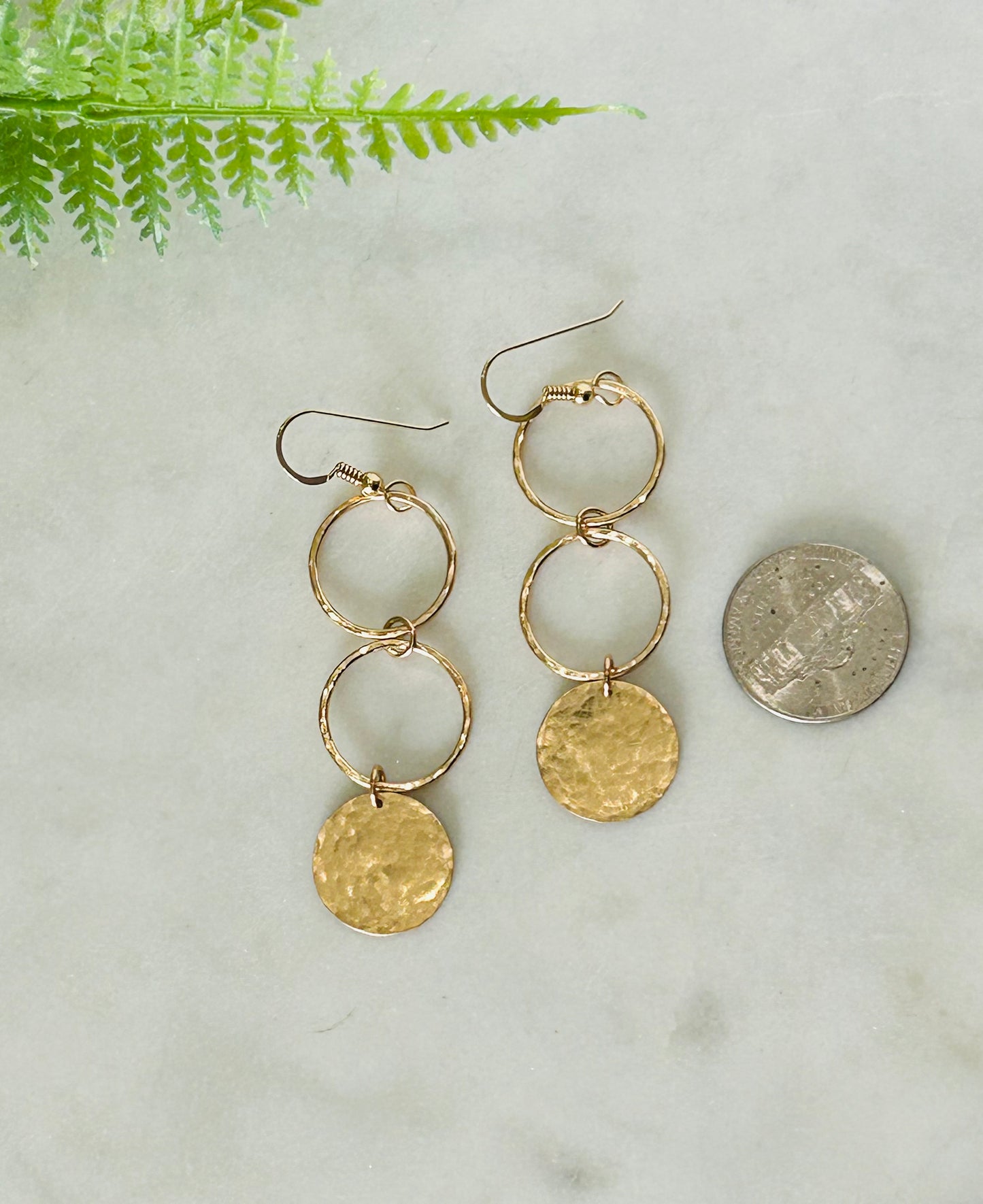 Ring Dangle Earrings