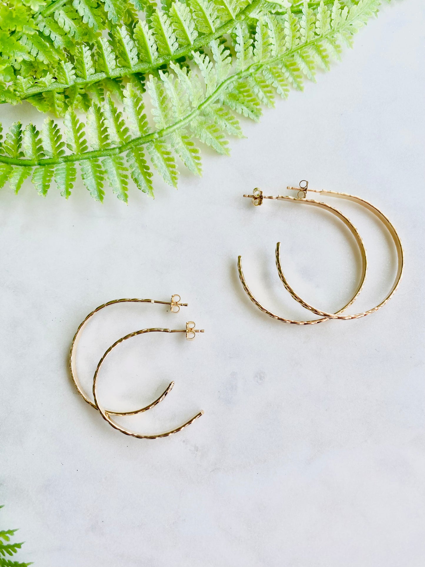 Pattern Hoop Earrings