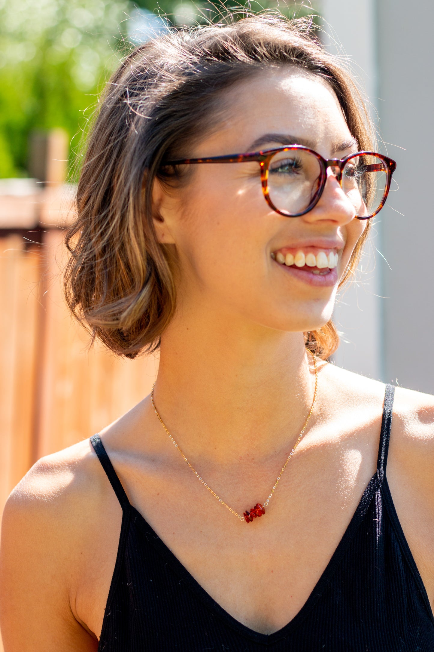 Dainty Gemstone Necklace-Multiple Options