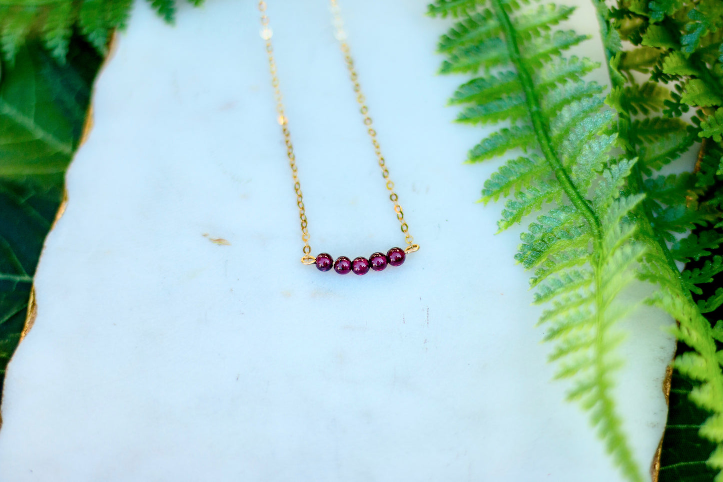 Dainty Gemstone Necklace-Multiple Options