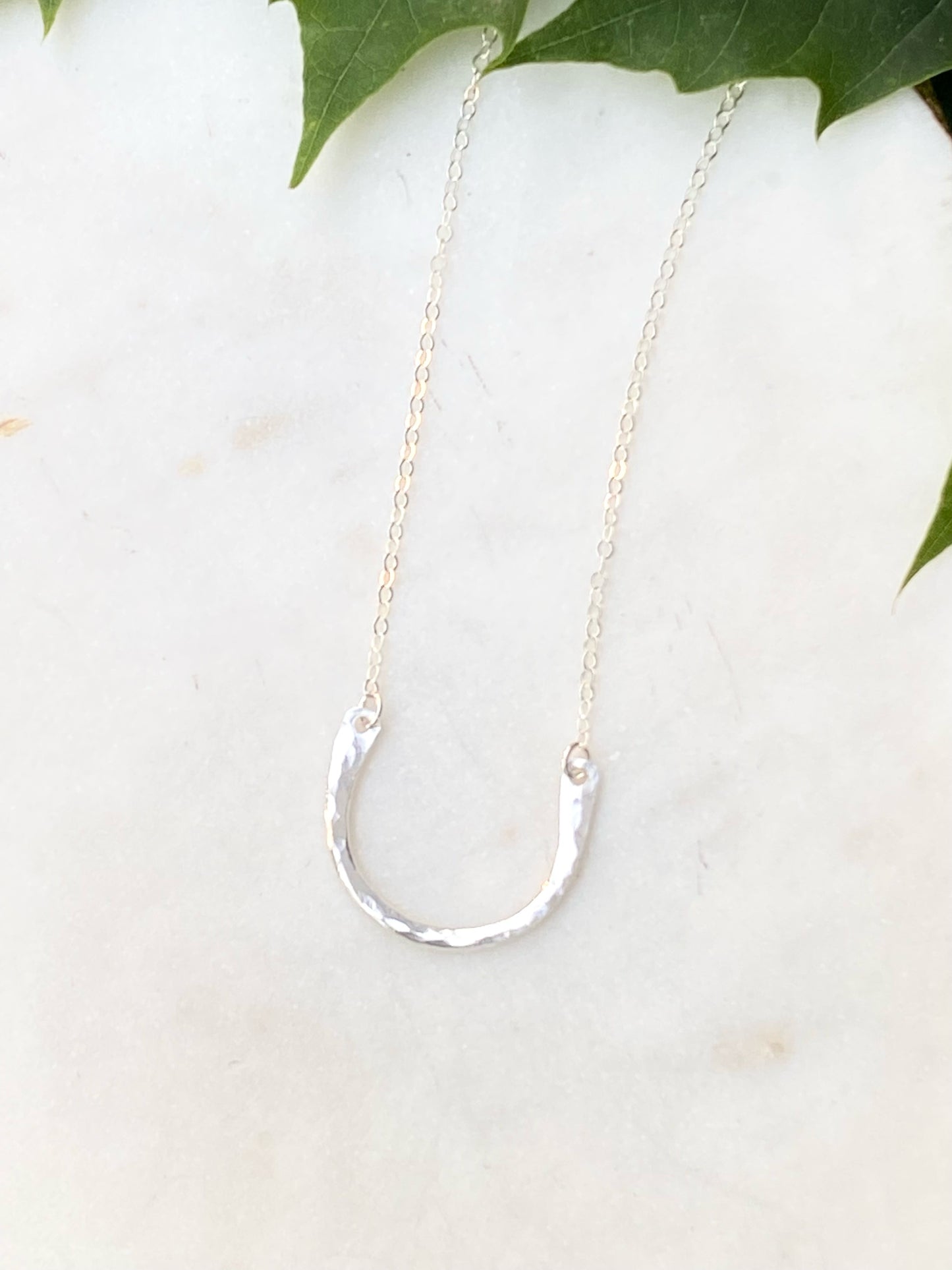 Horseshoe Silver Necklace