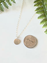 Load image into Gallery viewer, Mini Silver Circle Necklace