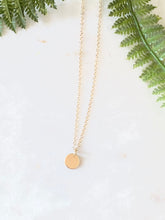 Load image into Gallery viewer, Mini Gold Circle Necklace