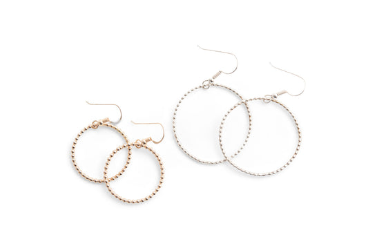 Textured Hoop Earrings