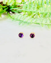 Load image into Gallery viewer, Amethyst Studs