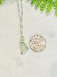Light Blue Sea Glass Necklace -2