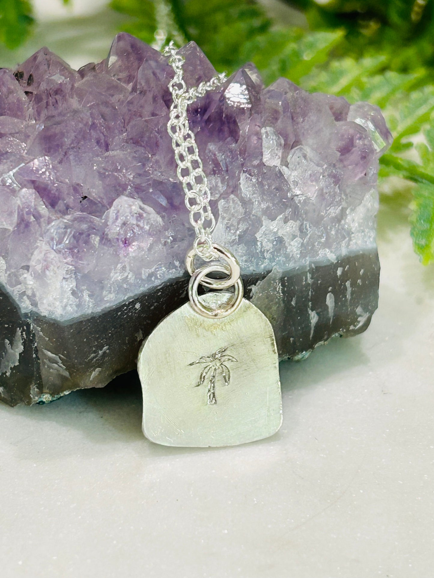 Brown Sea Glass Necklace - 2