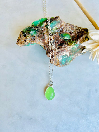 Green Chalcedony Necklace