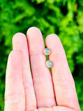 Load image into Gallery viewer, Grey Moonstone Studs