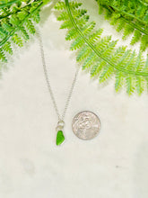 Load image into Gallery viewer, Green Sea Glass Necklace -2