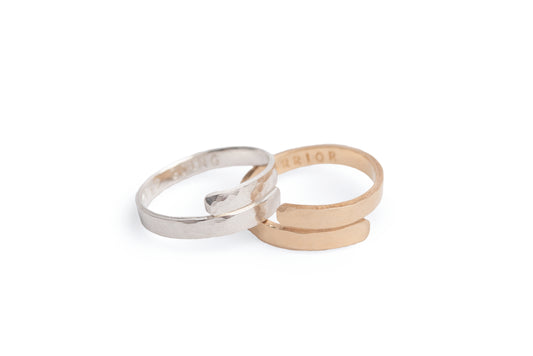 Skinny Hidden Message Ring