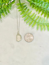 Load image into Gallery viewer, Clear/White Sea Glass Necklace -2