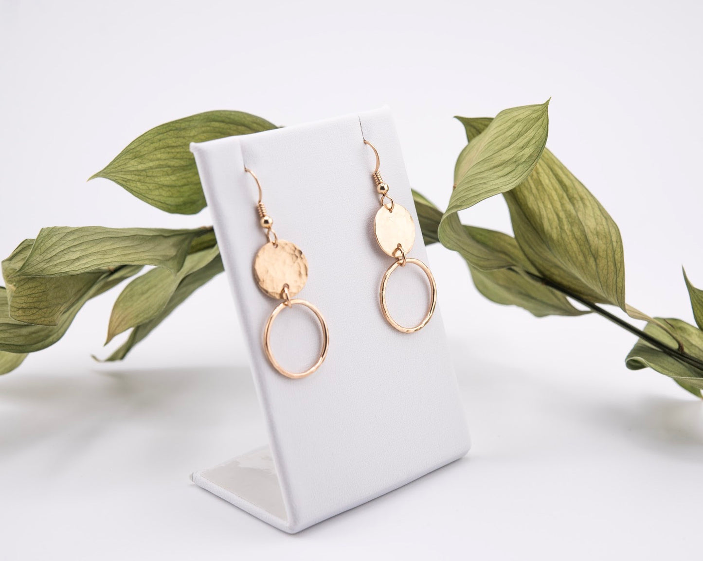 Mini Ring Dangle Earrings