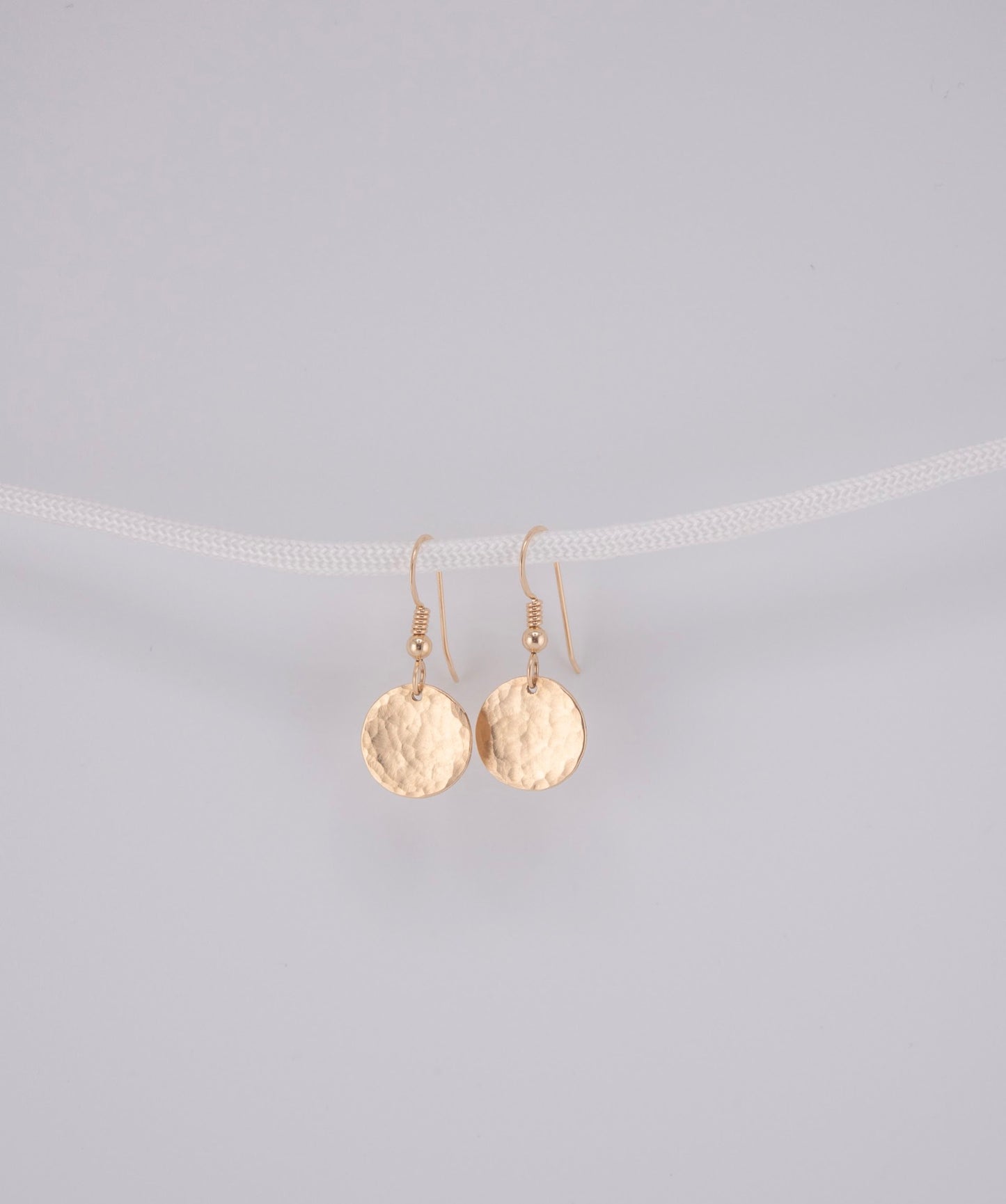 Hammered Disc Earrings