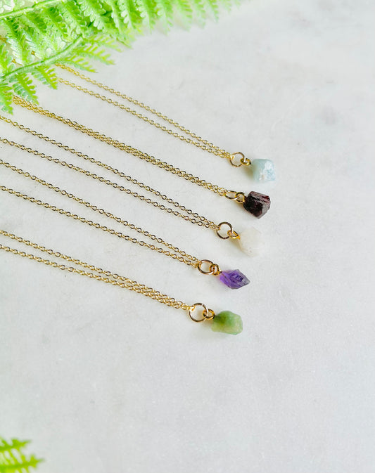 Raw Gemstone Necklace