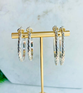 Pattern Hoop Earrings