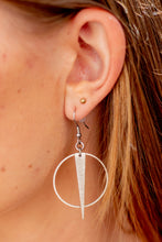 Load image into Gallery viewer, Circle Dagger Earrings