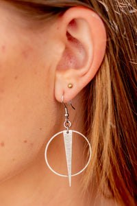 Circle Dagger Earrings