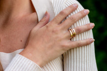 Load image into Gallery viewer, Gold Spiral Ring