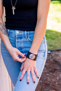 Wide Leather Cuff Bracelet