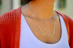 Silver Arch Necklace