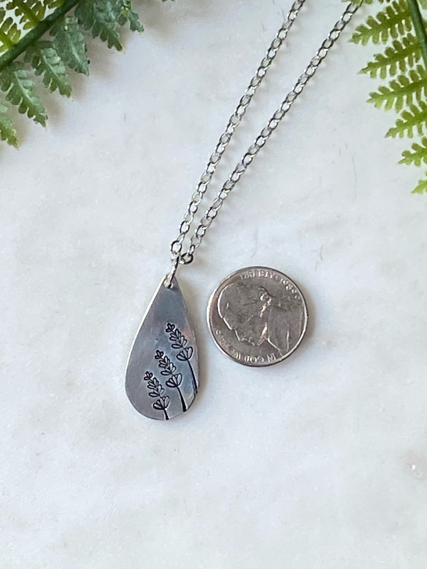 Lavender Sprig Necklace