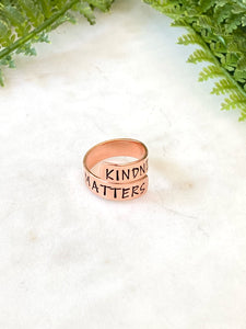 Kindness Matters Wrap Ring