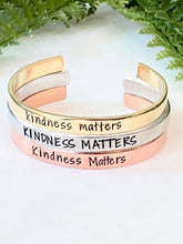 Load image into Gallery viewer, Kindness Matters Skinny Cuff