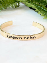 Load image into Gallery viewer, Kindness Matters Skinny Cuff