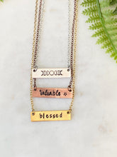 Load image into Gallery viewer, Small Bar Necklace