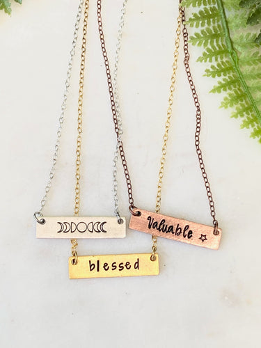 Small Bar Necklace