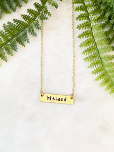 Small Bar Necklace