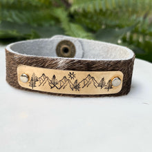Load image into Gallery viewer, Mountain Leather Bracelet