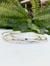 Load image into Gallery viewer, Thin Silver Cuff Bracelet