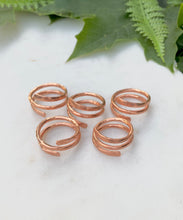 Load image into Gallery viewer, Copper Spiral Ring