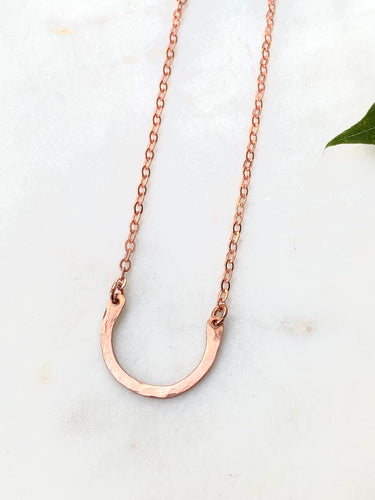 Horseshoe Copper Necklace