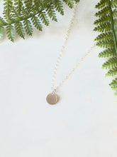 Load image into Gallery viewer, Mini Silver Circle Necklace