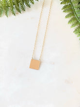 Load image into Gallery viewer, Square Gold Necklace